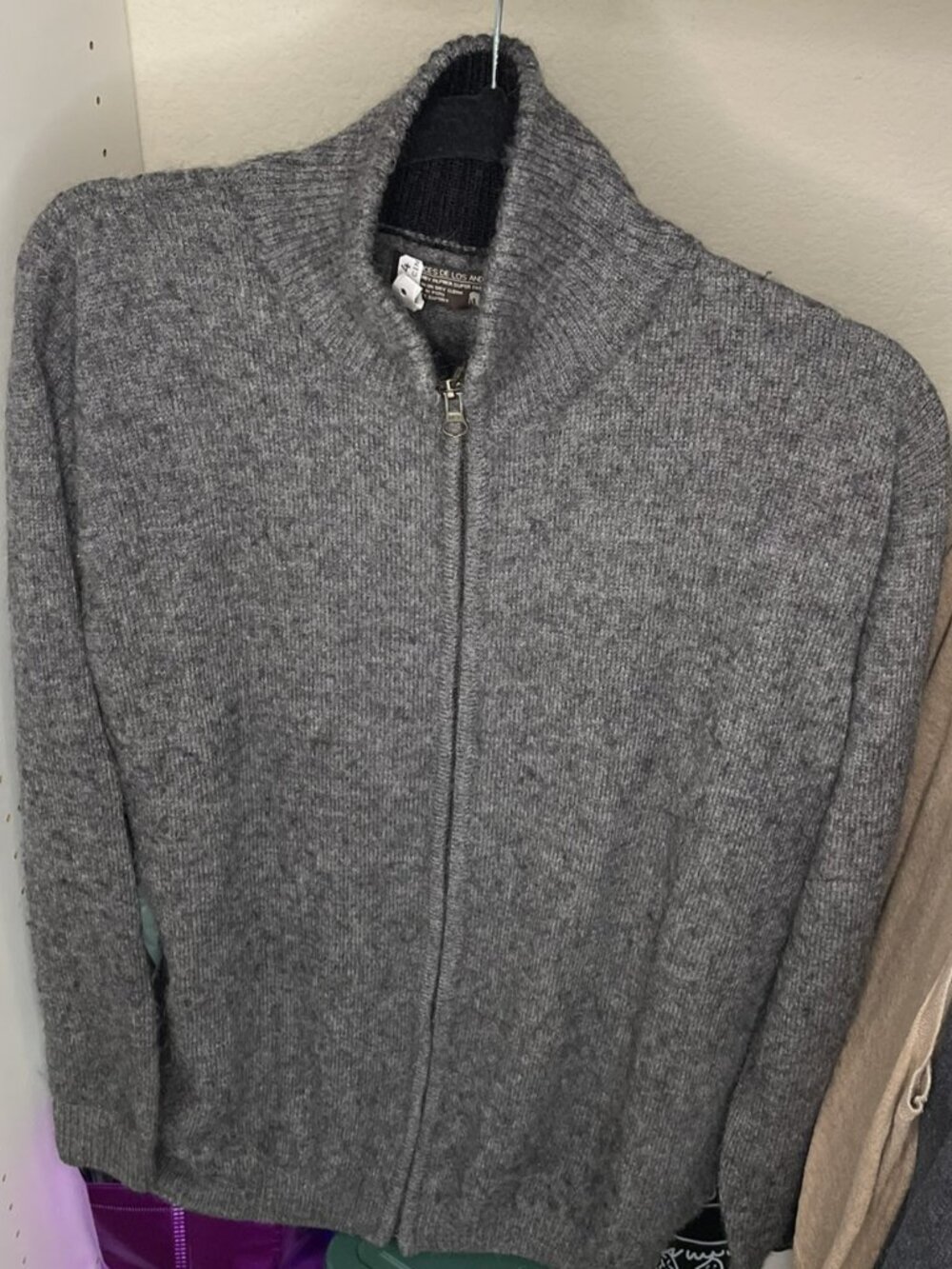 Matices De Los Andes 100% Baby Alpaca Sweater • Grey • Size XL • Gently Used